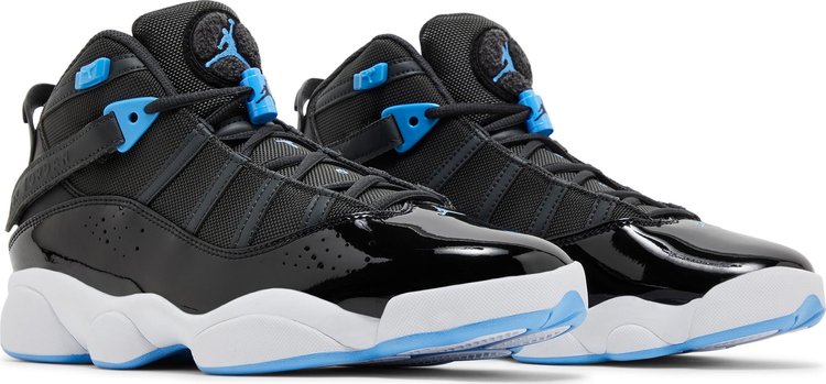 Jordan 6 Rings Black University Blue