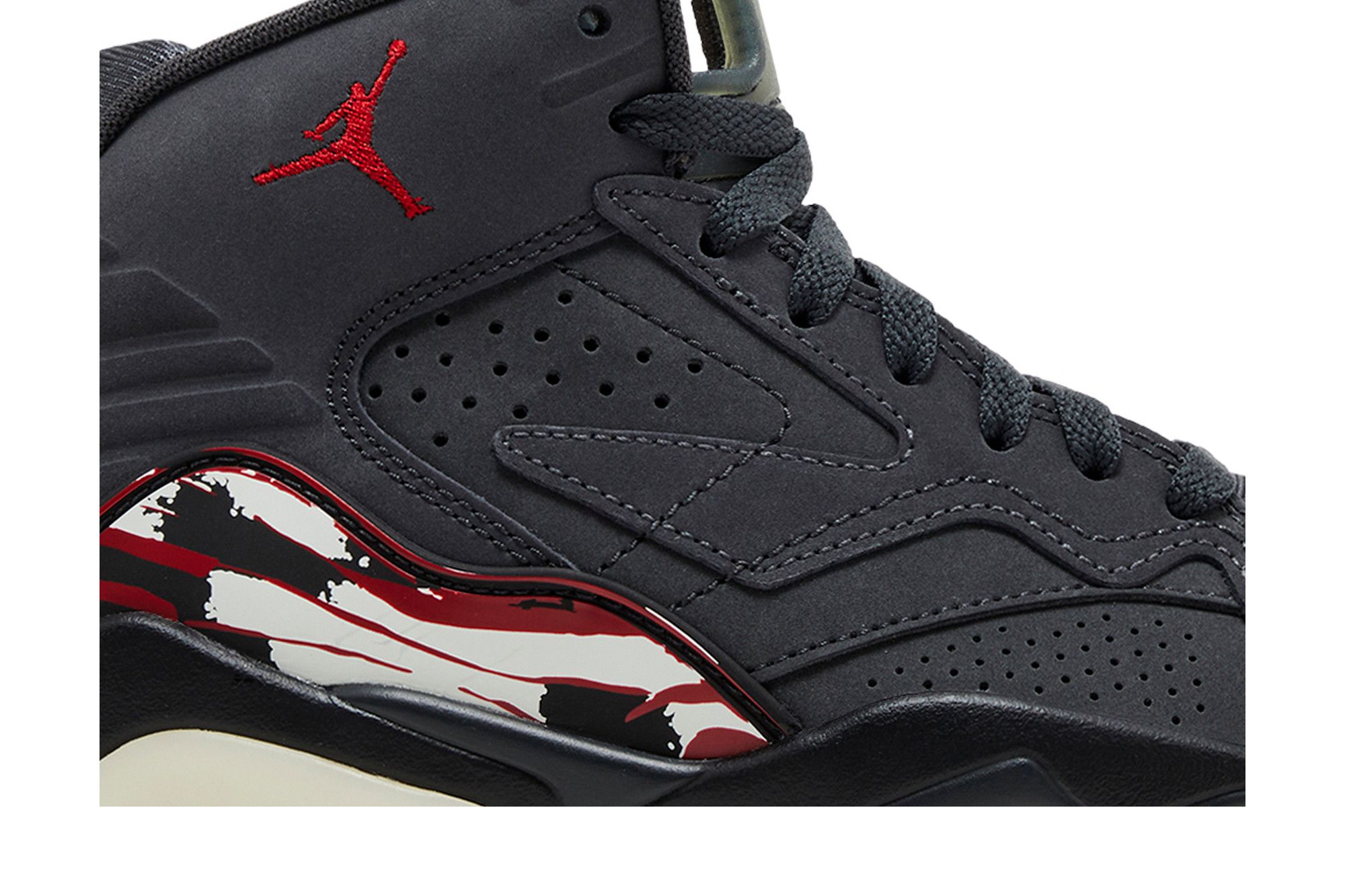 red and black camo jordans