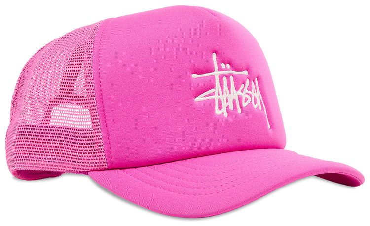 Stussy Big Basic Trucker Cap Hot Pink