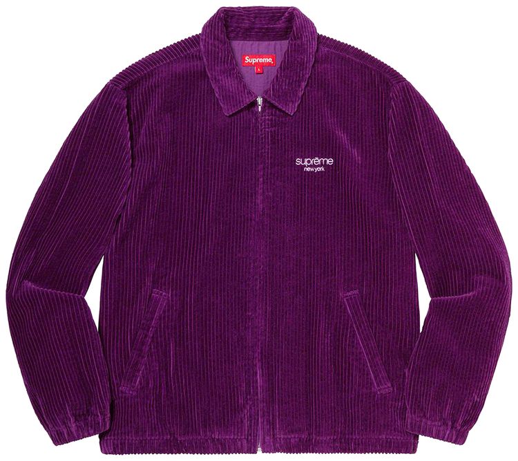 Supreme Wide Wale Corduroy Jacket Purple