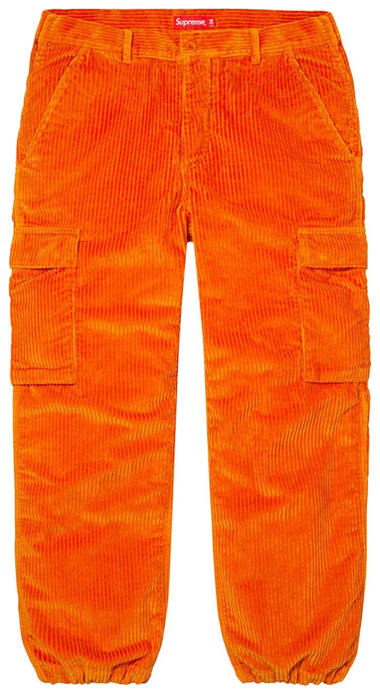 Supreme Wide Wale Corduroy Cargo Pants Orange