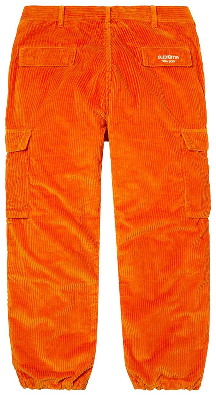 Supreme Wide Wale Corduroy Cargo Pants Orange