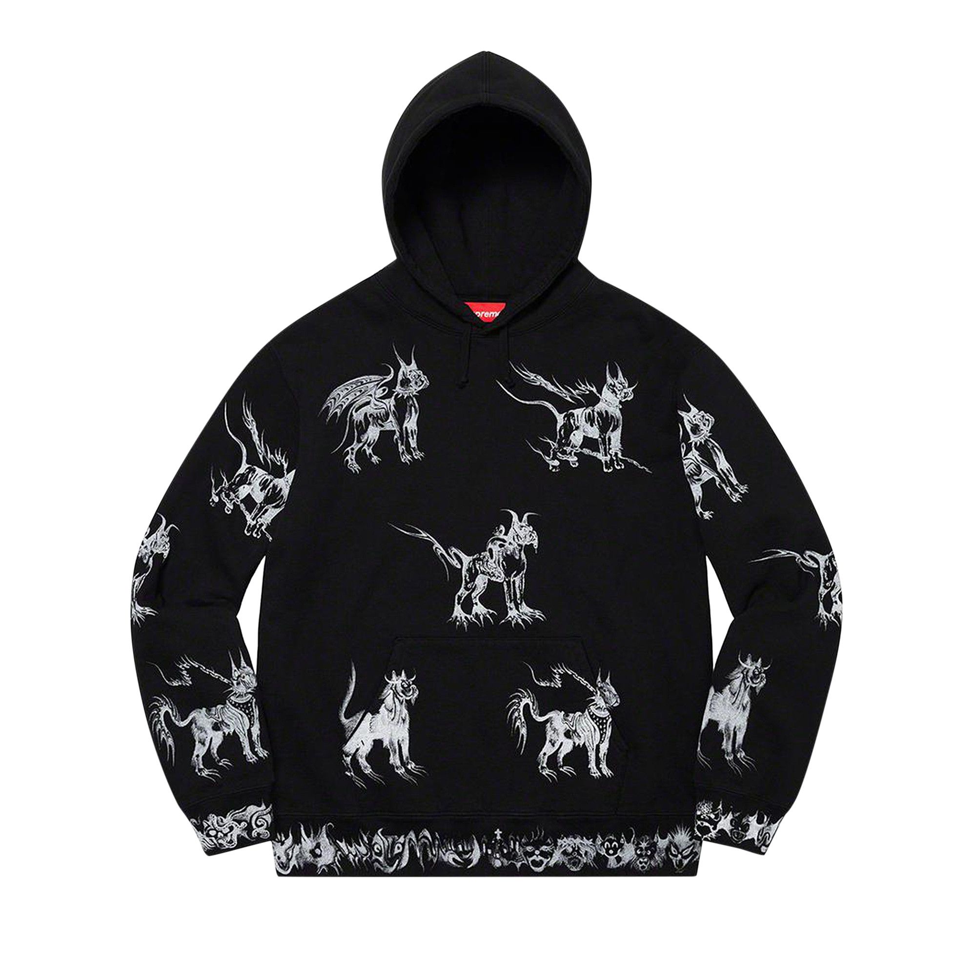 Buy Supreme Animals Hooded Sweatshirt 'Black' - SS20SW43 BLACK | GOAT