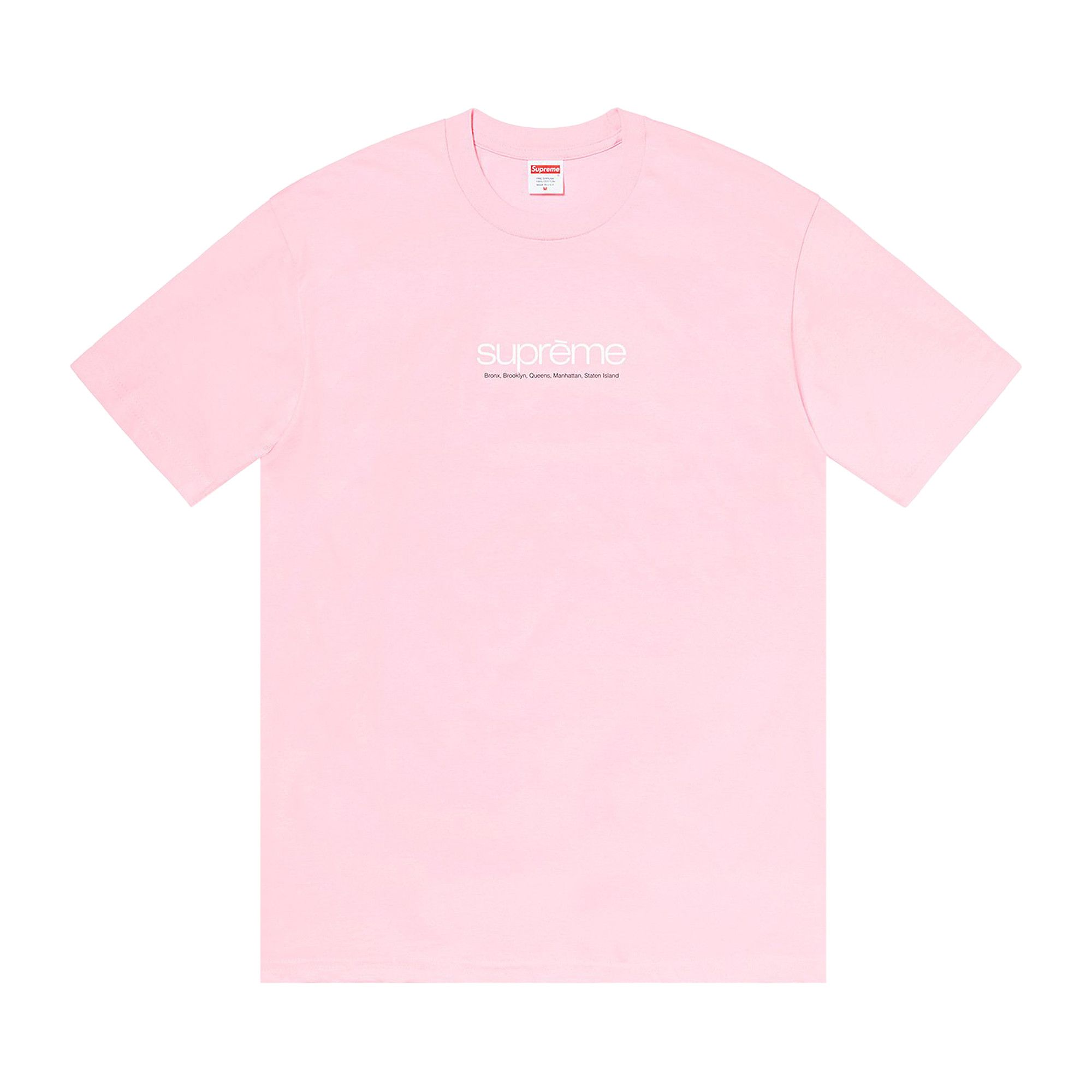 Size xl Supreme Five Boroughs Tee 'Light Pink'