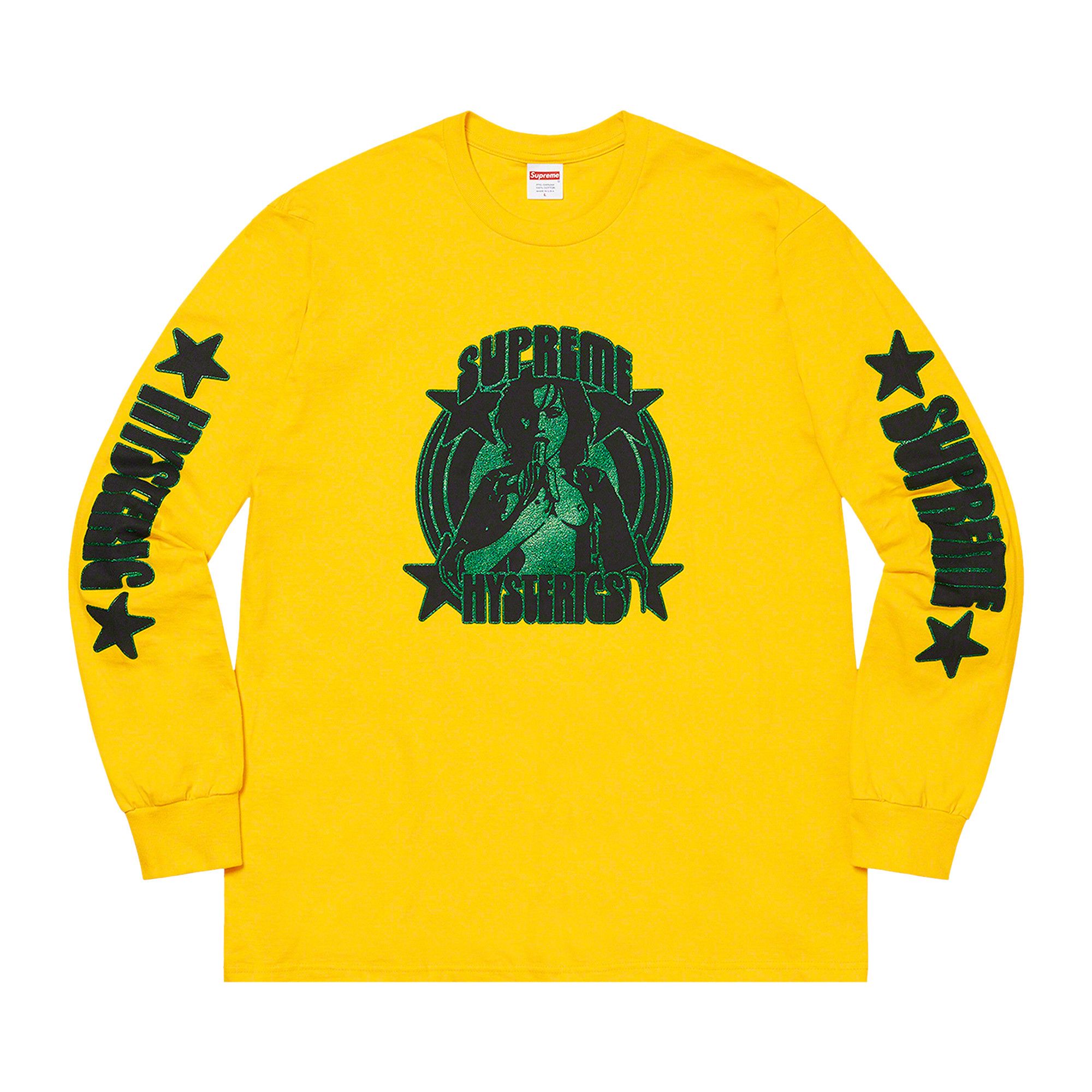 Supreme yellow long sleeve deals