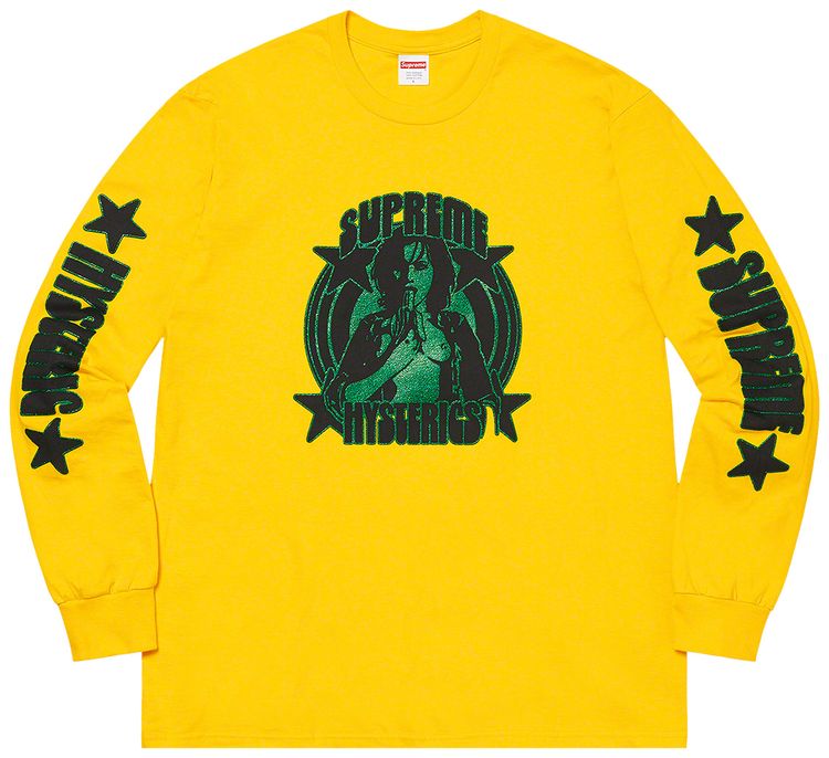 Supreme x Hysteric Glamour Long Sleeve Tee Yellow