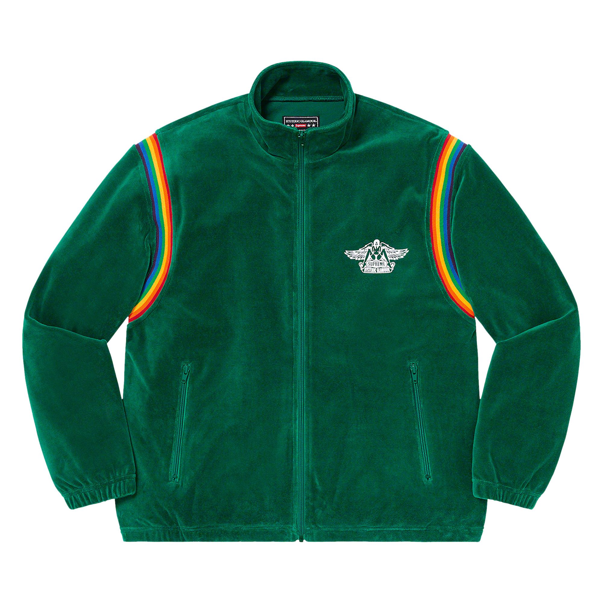 Size m Supreme x Hysteric Glamour Velour Track Jacket 'Green'
