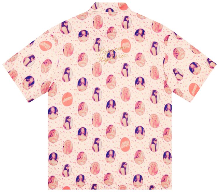 Supreme x Hysteric Glamour Blurred Girls Rayon Short Sleeve Shirt Off White