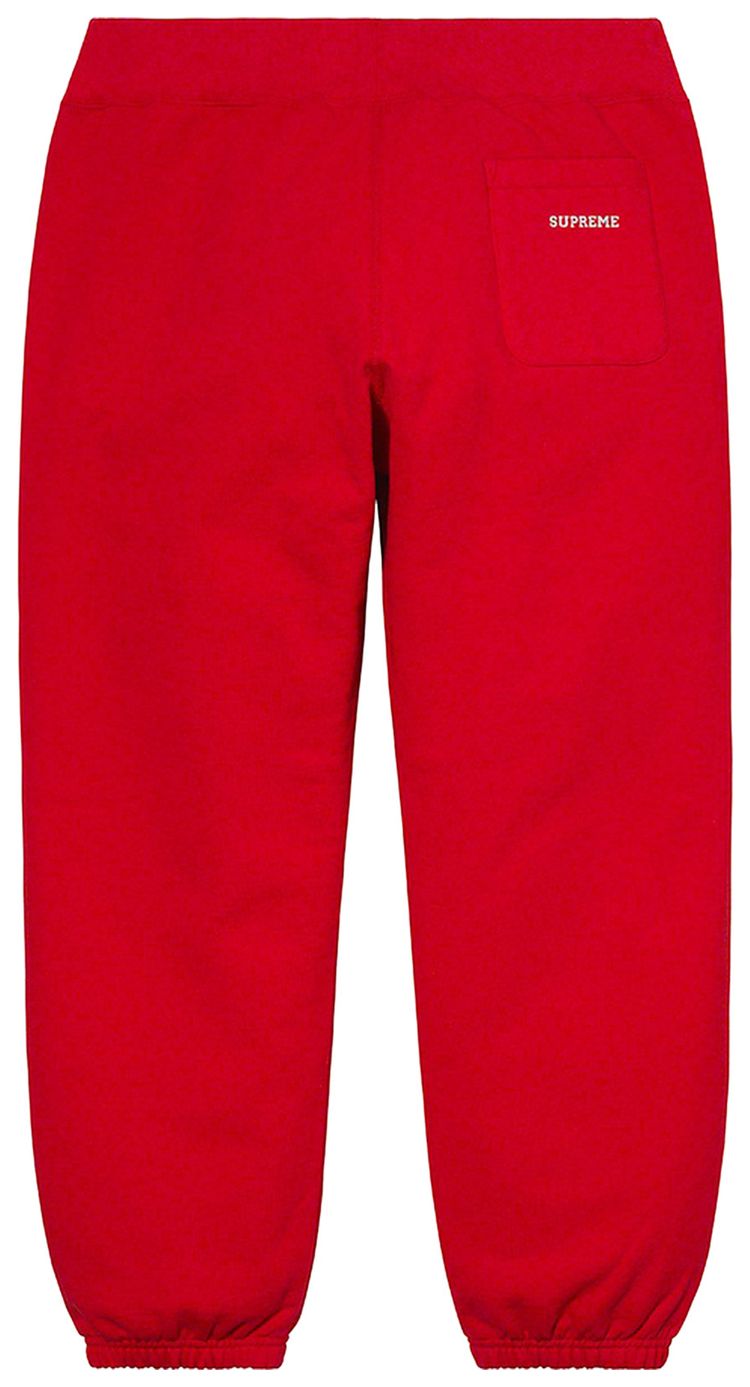 Supreme x Swarovski S Logo Sweatpant Red
