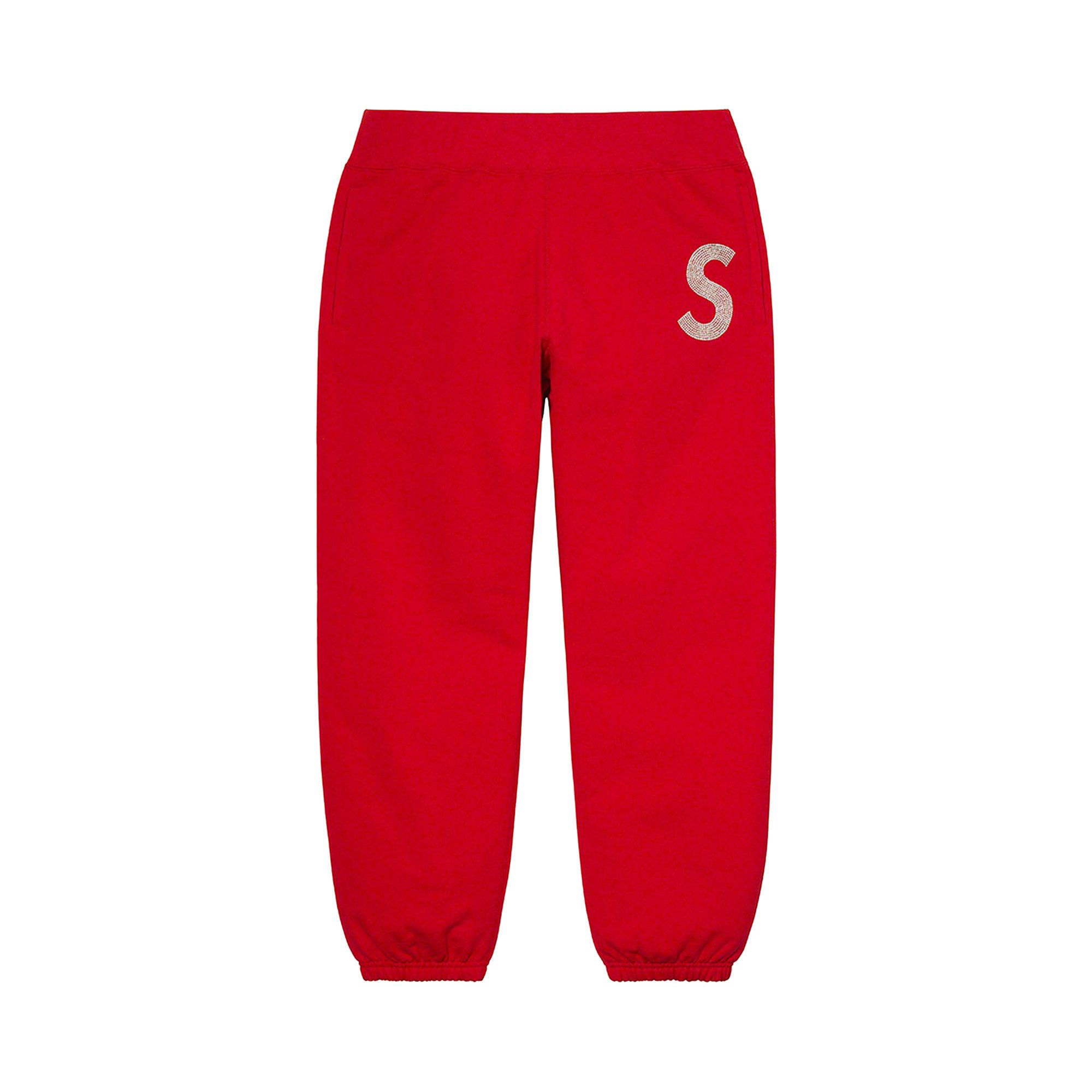 シュプリーム Swarovski S Logo Sweatpants Buy Supreme x Swarovski S Logo Sweatpant 'Red' - SS21P61 RED | GOAT