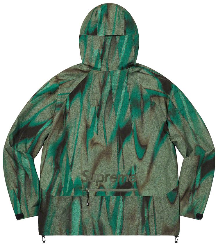 Supreme GORE TEX Paclite Shell Jacket Olive Swirl