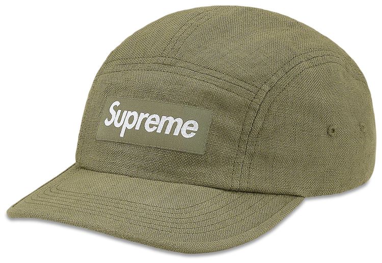 Buy Supreme Linen Camp Cap Olive Ss21h60 Olive Goat