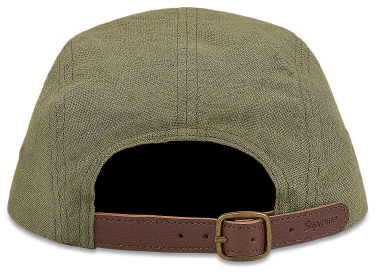 Supreme Linen Camp Cap Olive
