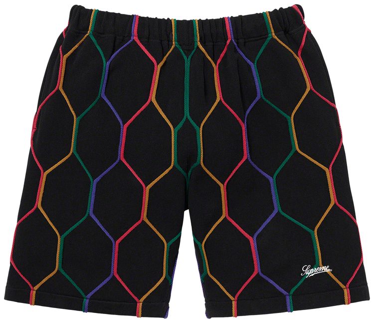 Supreme Hex Knit Short Black