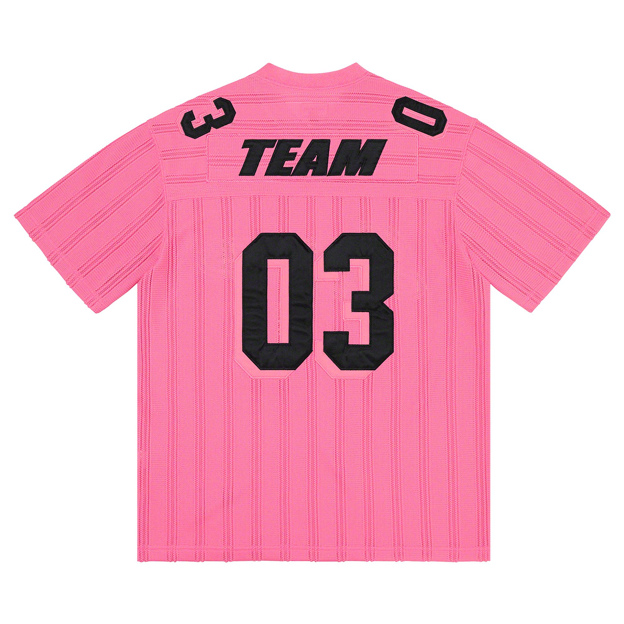 Buy Supreme Mesh Stripe Football Jersey 'Pink' - SS21KN43