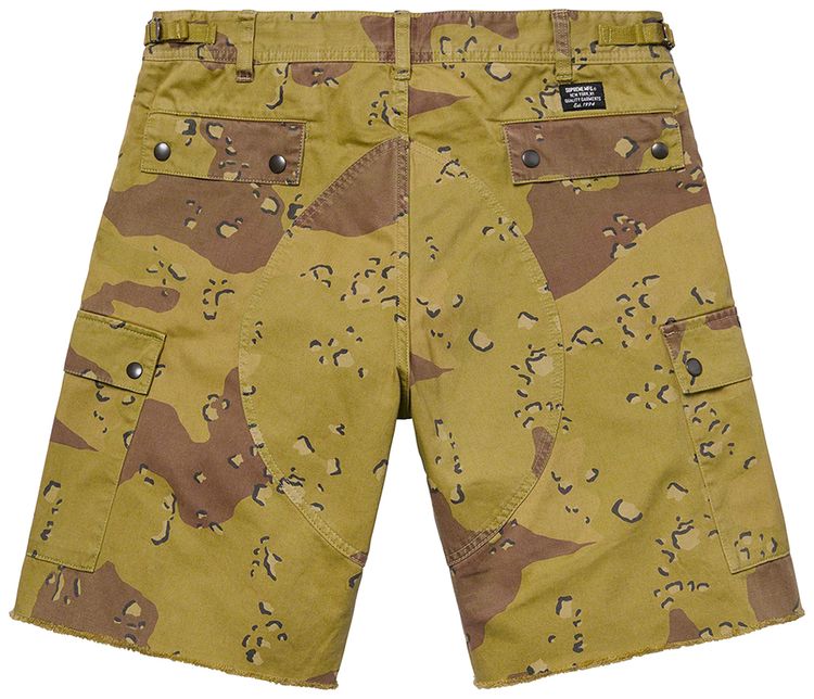 Supreme Overdyed Camo Cargo Short Green