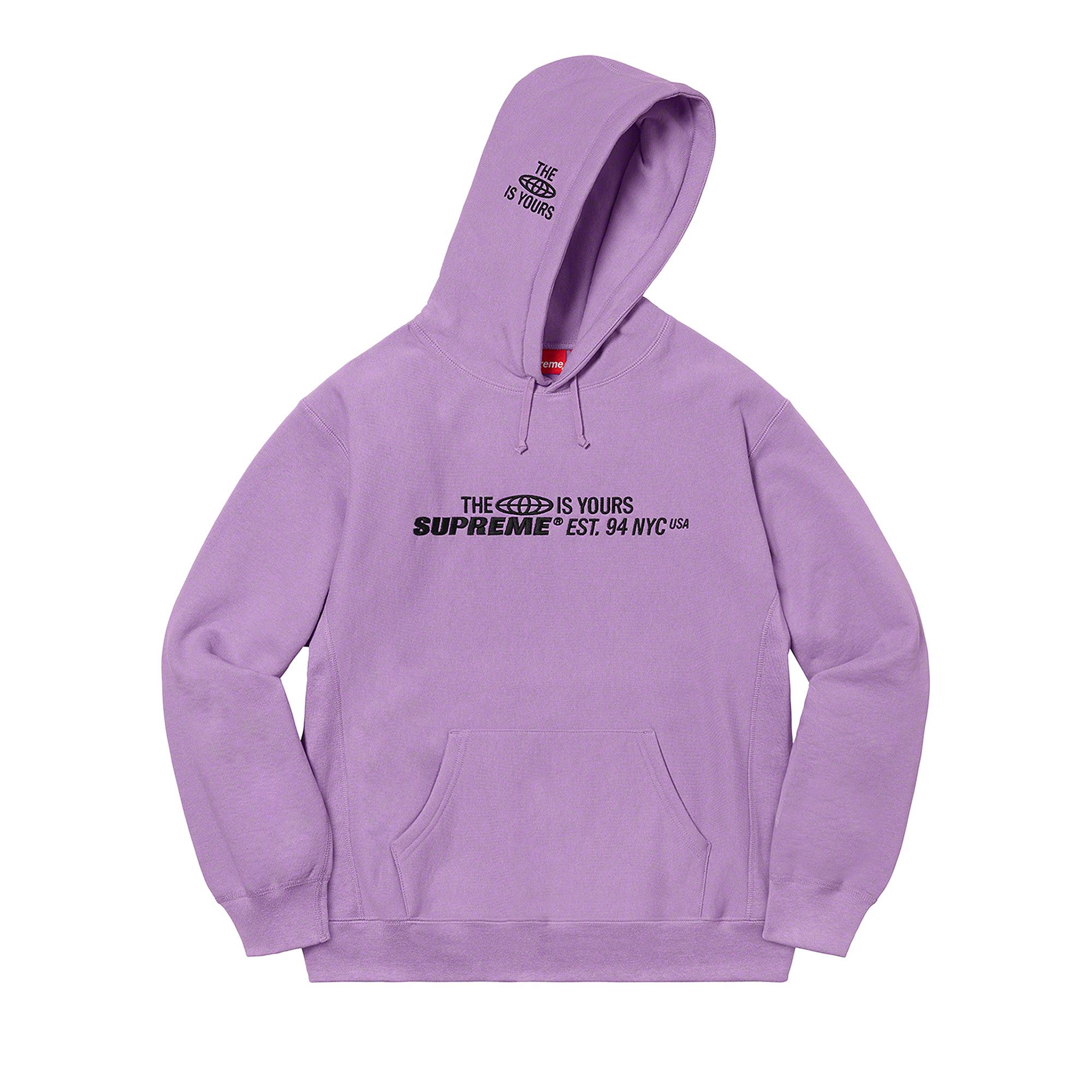 Buy Supreme World Is Yours Hooded Sweatshirt 'Violet' - SS21SW37