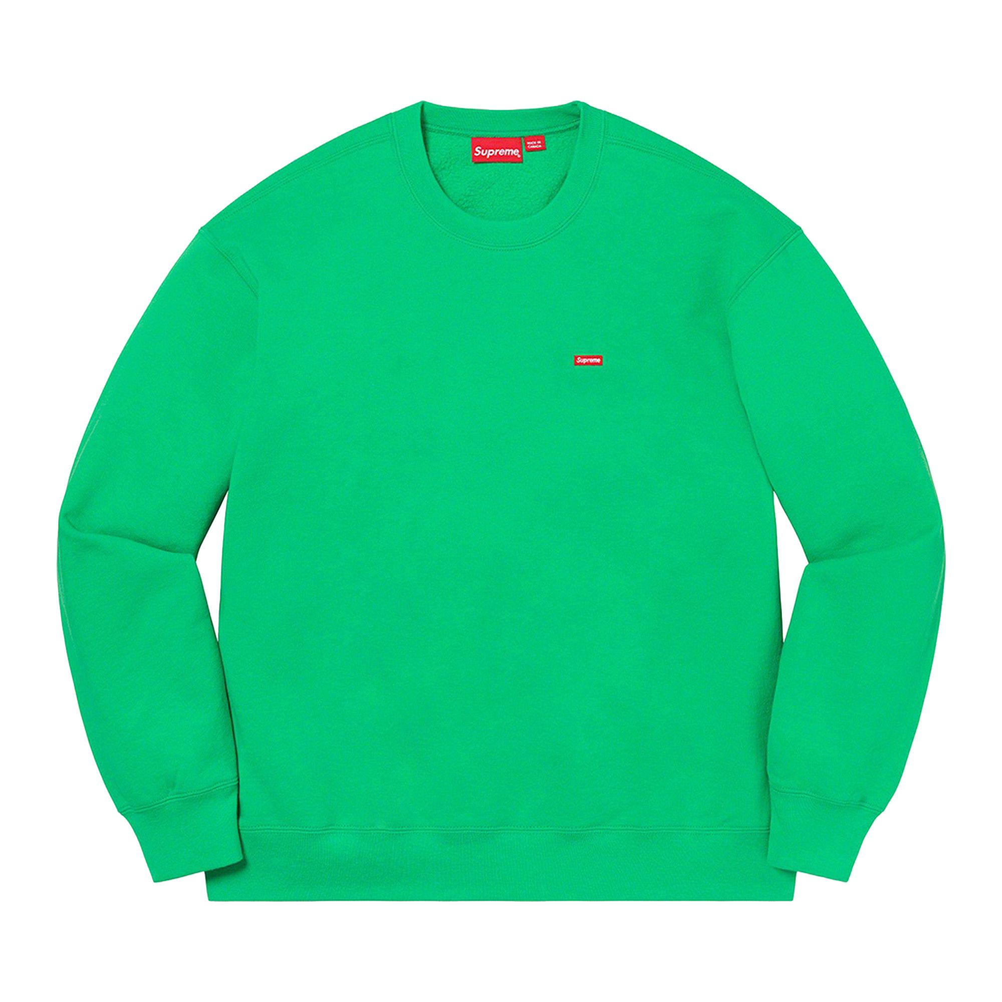 Buy Supreme Small Box Crewneck 'Green' - SS21SW50 GREEN | GOAT