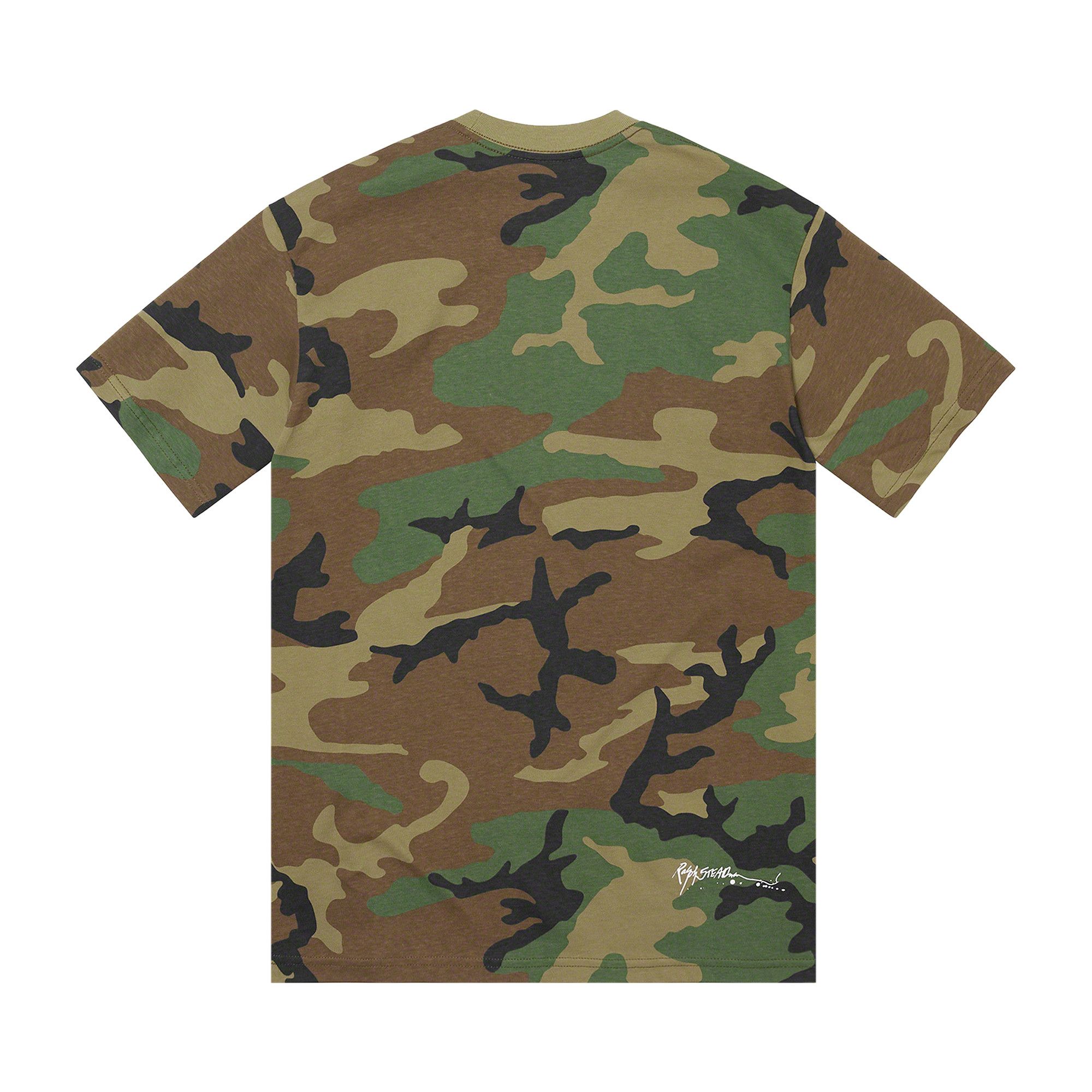 Buy Supreme Ralph Steadman Skull Tee 'Woodland Camo' - SS22T13