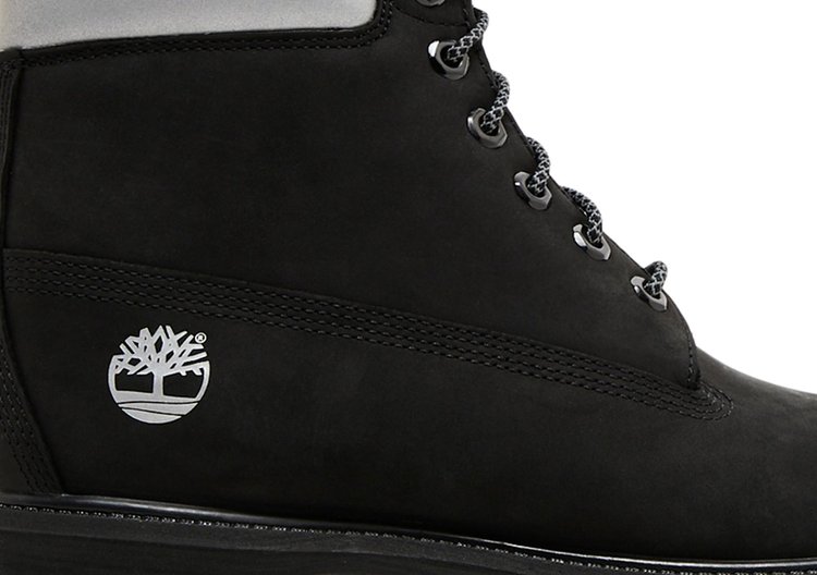 6 Inch Premium Boot Black Silver