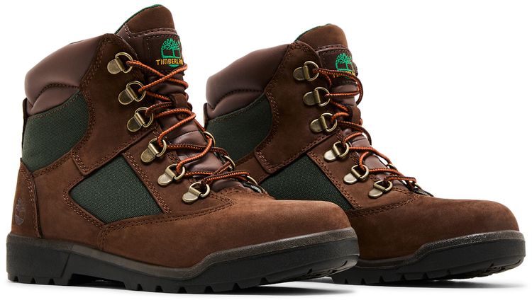 Timberland 6 Inch Field Boot Junior Brown Green