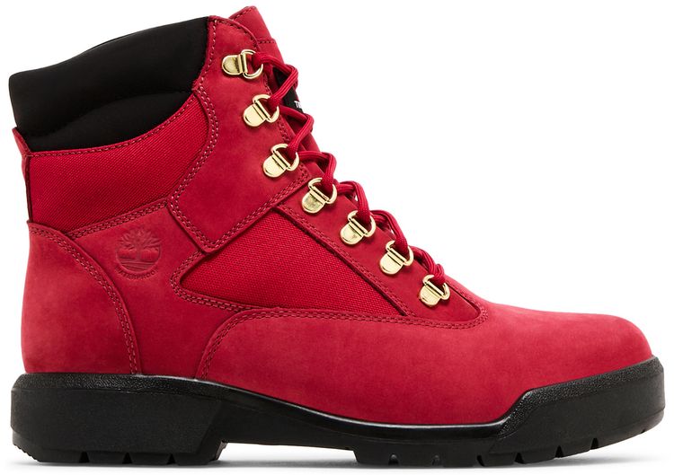 Timberland 6 Inch Field Boot Red Black