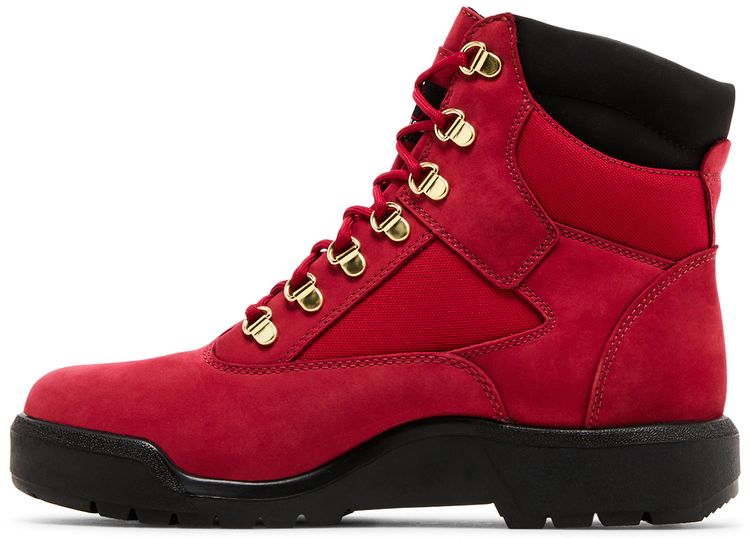 Timberland 6 Inch Field Boot Red Black