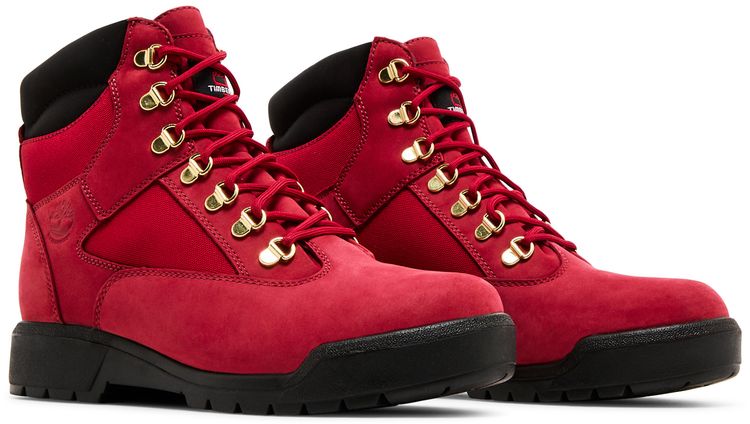 Timberland 6 Inch Field Boot Red Black