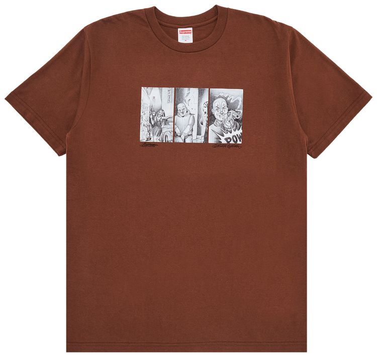 Supreme Mister Cartoon Pow Tee Brown