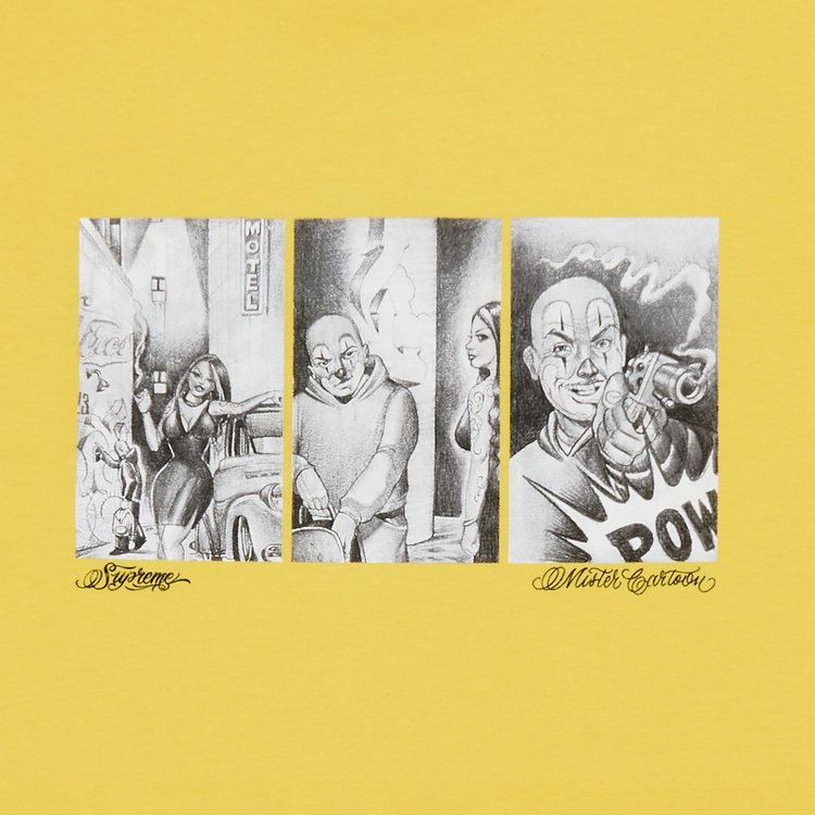 Supreme Mister Cartoon Pow Tee Yellow