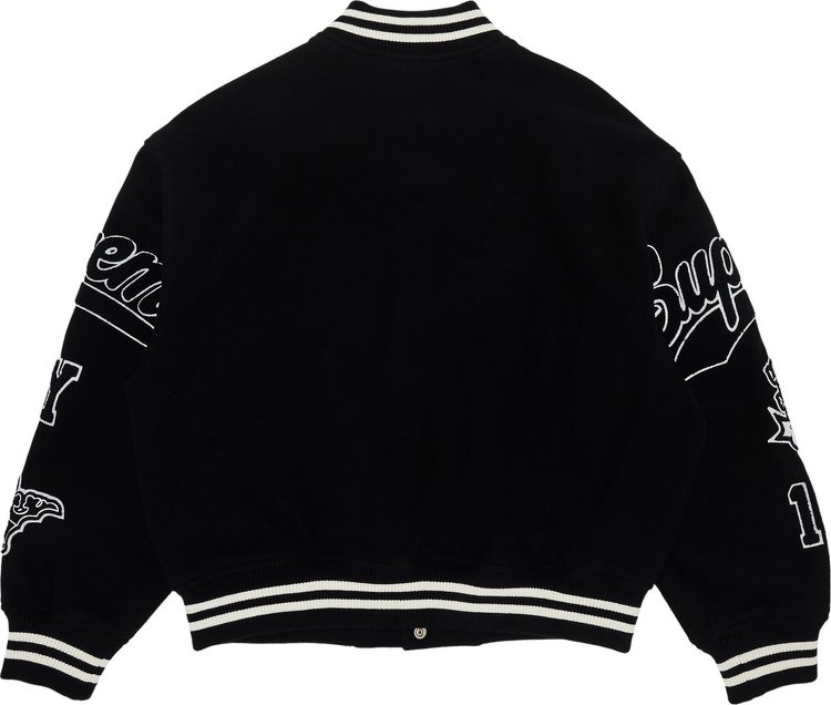 Supreme Veritas Varsity Jacket Black