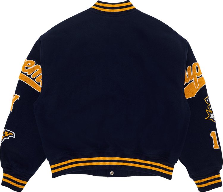 Supreme Veritas Varsity Jacket Navy