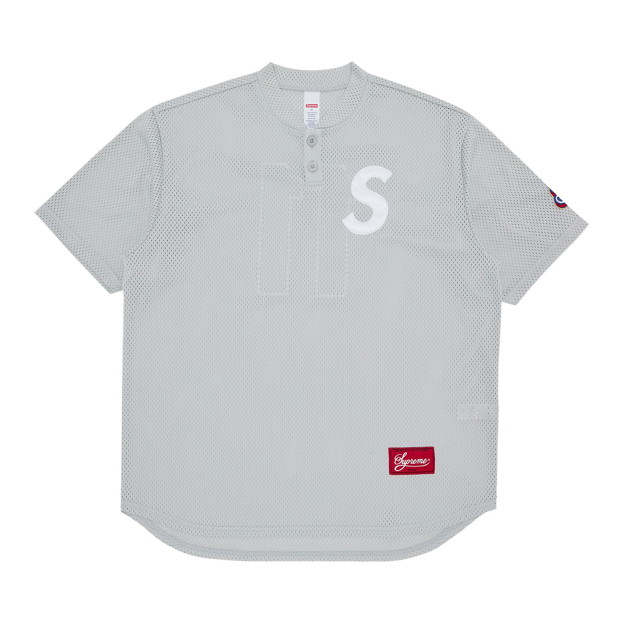 Buy Supreme S Logo Baseball Henley 'Grey' - FW24KN27 GREY | GOAT