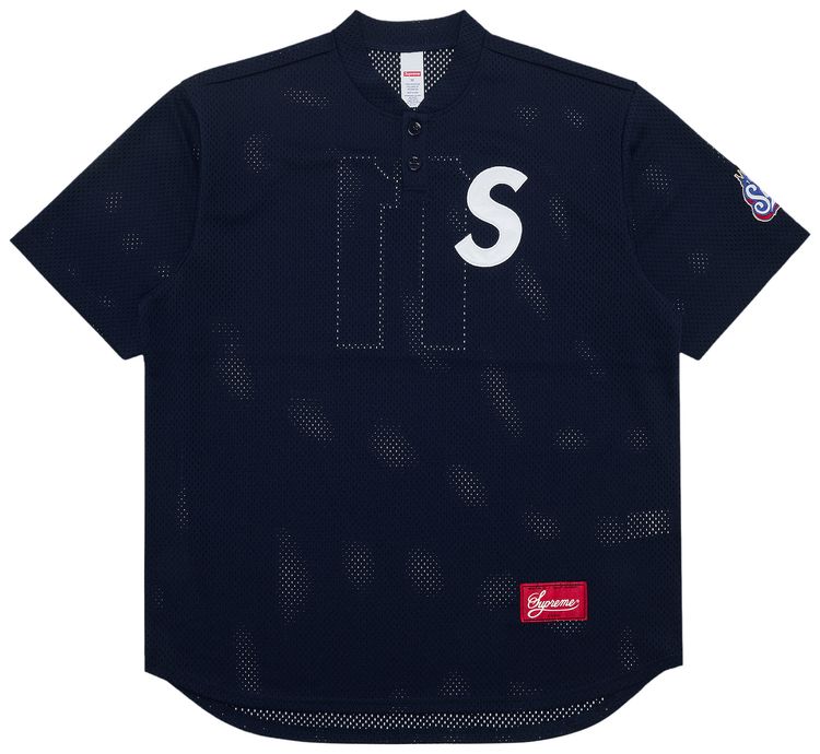 Buy Supreme S Logo Baseball Henley 