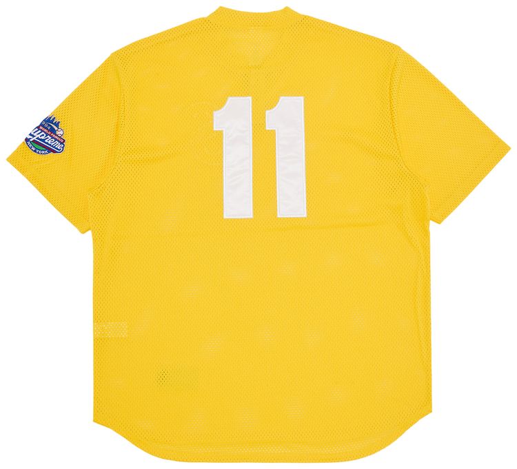 Supreme S Logo Baseball Henley Yellow