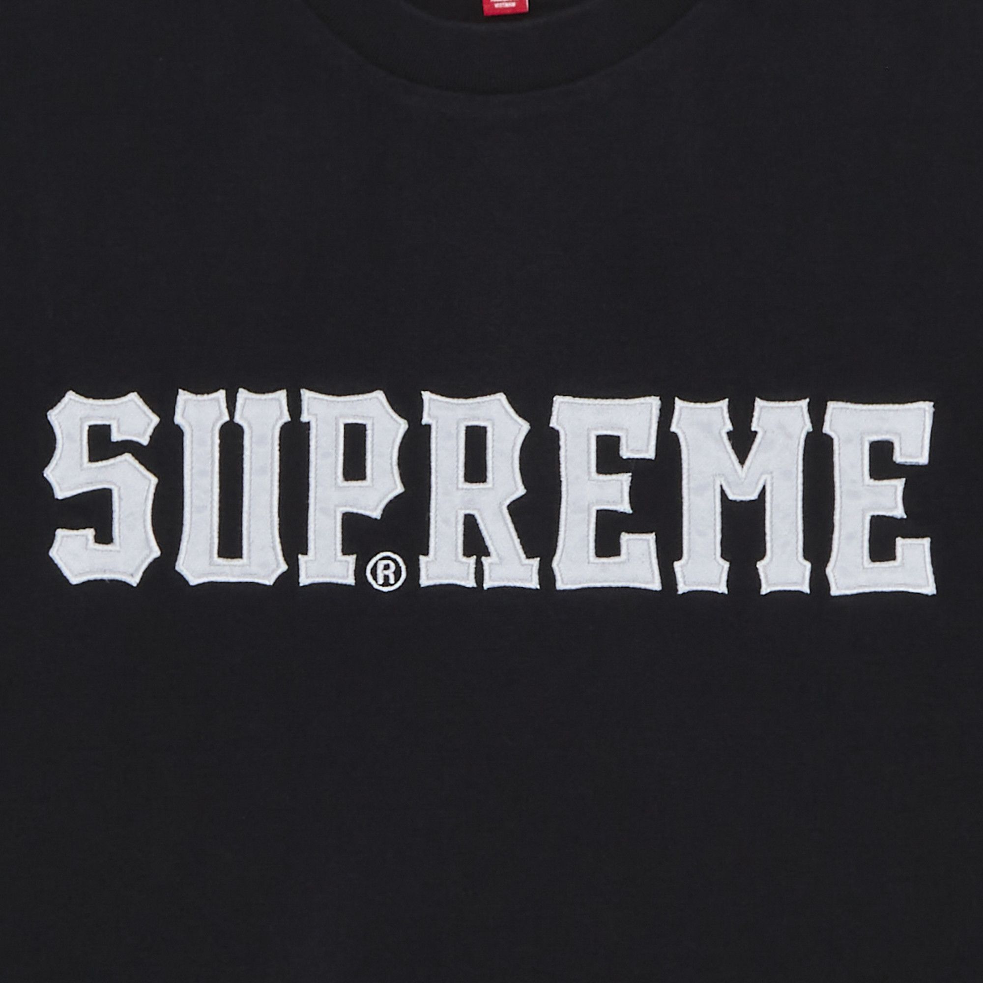 Buy Supreme Twill Appliqué Short-Sleeve Top 'Black