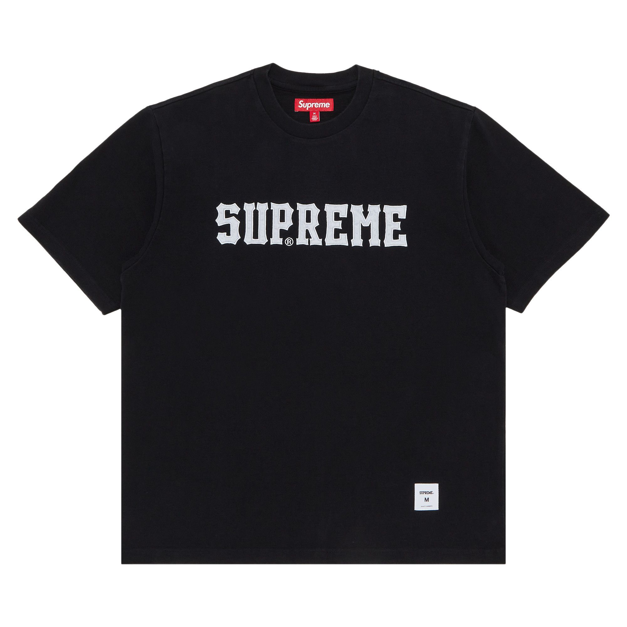 Buy Supreme Twill Appliqué Short-Sleeve Top 'Black