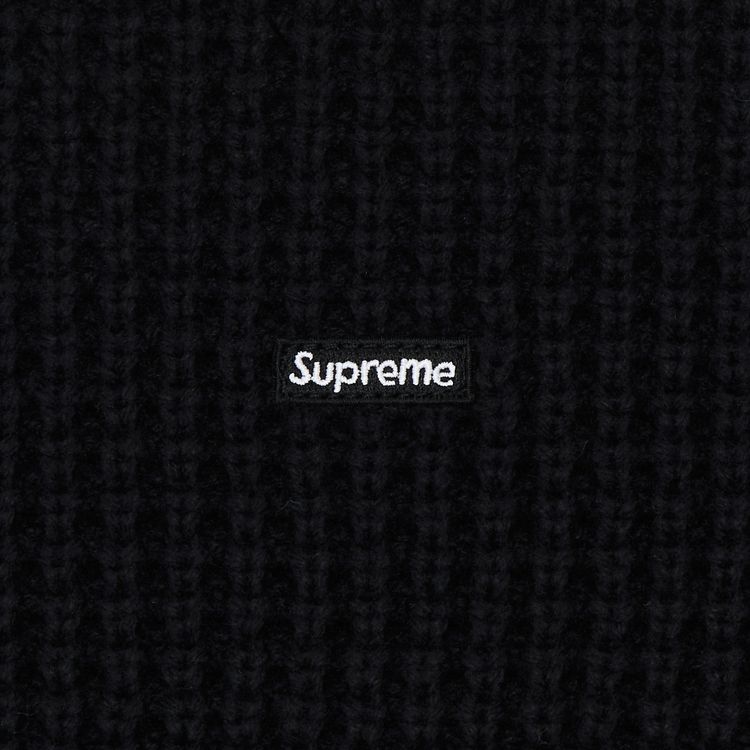 Supreme Waffle Small Box Sweater Black