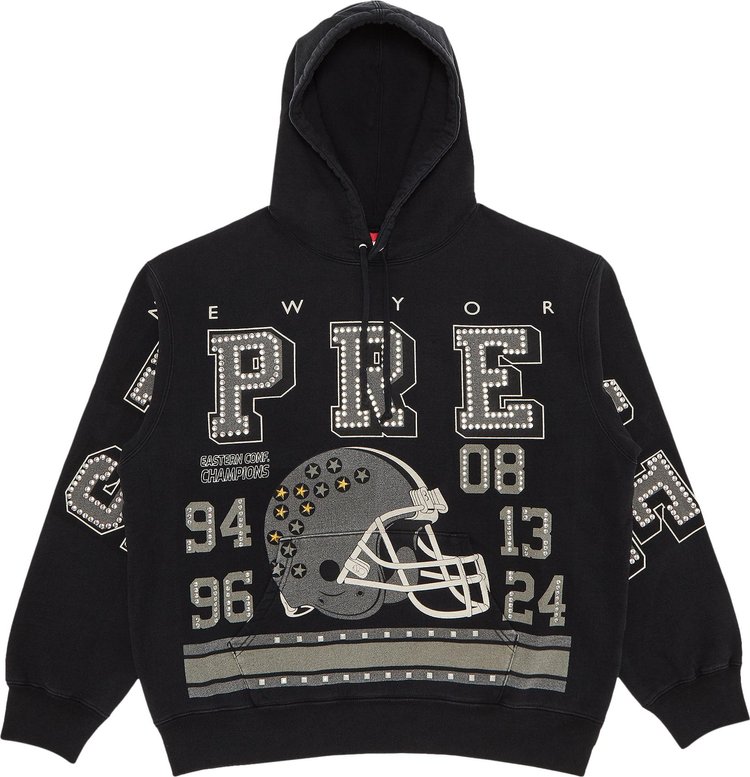 Supreme Champions Studded Hooded Sweatshirt Black