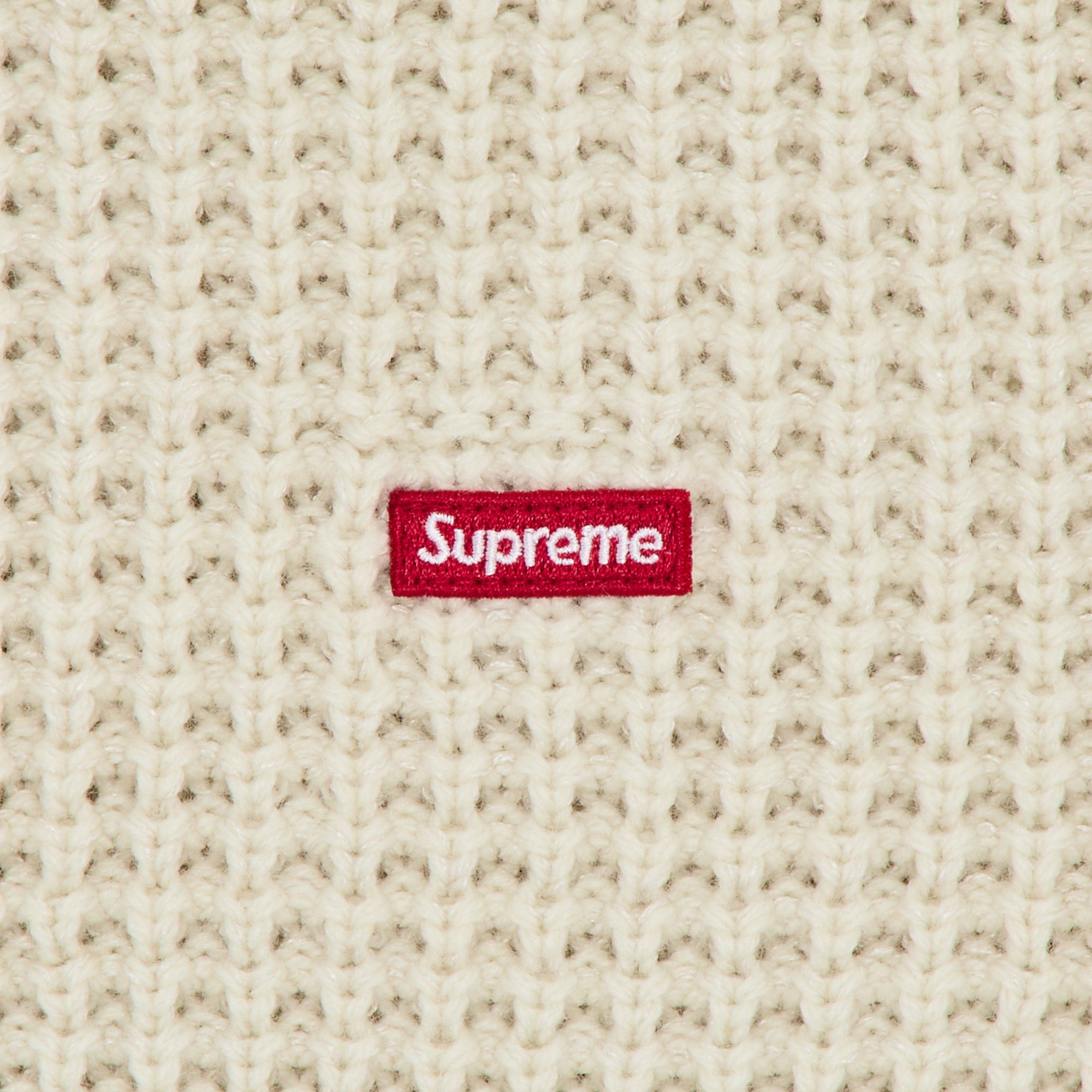 トップス supreme Waffle Small Box Sweater stone