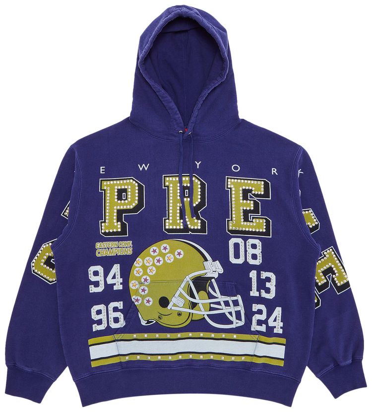 Supreme Champions Studded Hooded Sweatshirt Dark Royal
