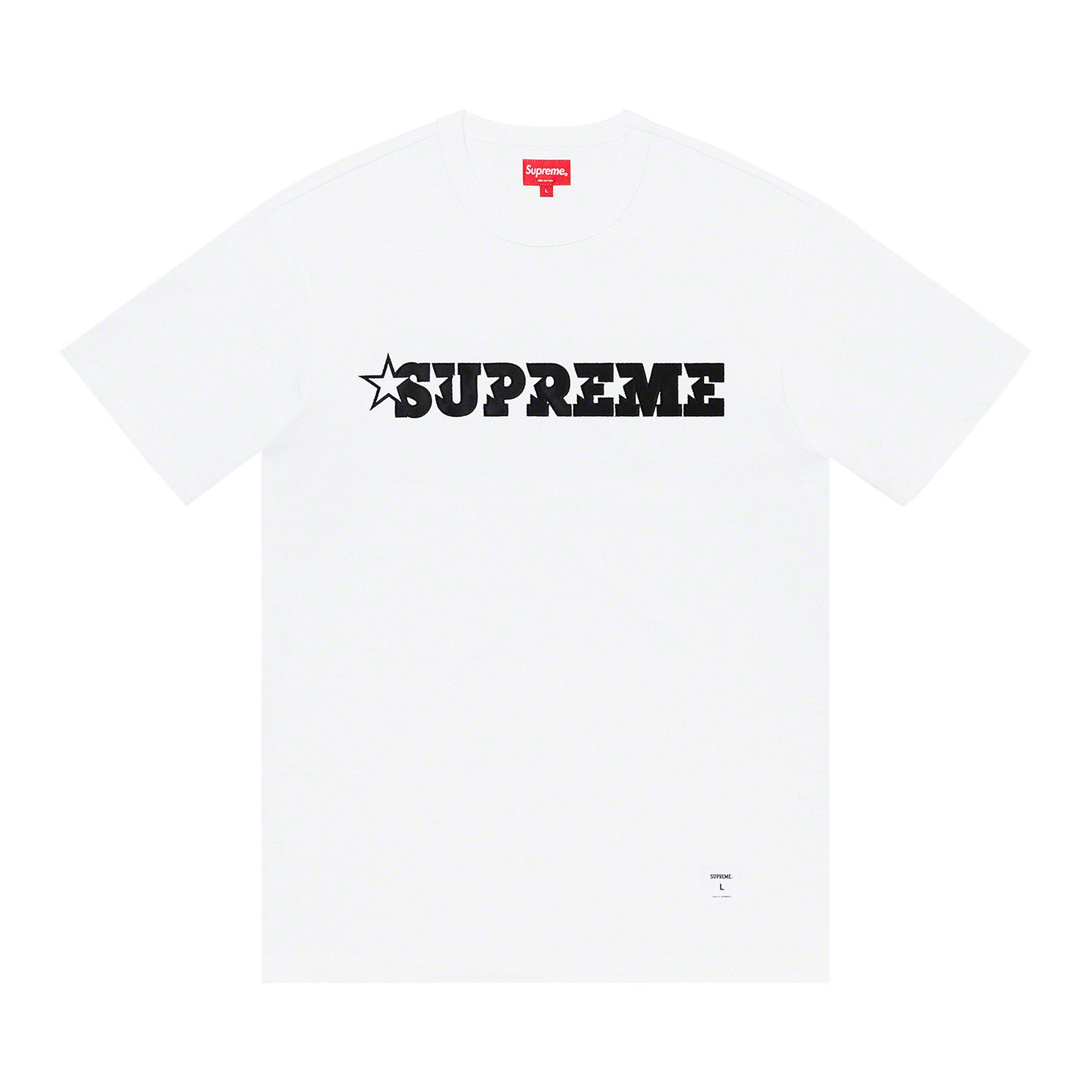 Buy Supreme Star Logo Short-Sleeve Top 'White' - SS20KN104