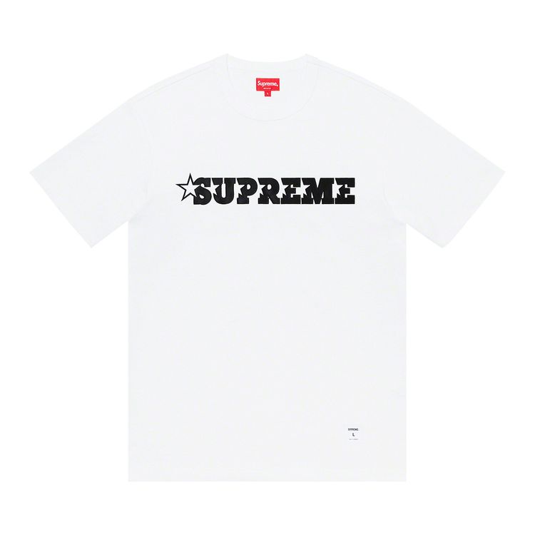 Supreme Star Logo Short Sleeve Top White