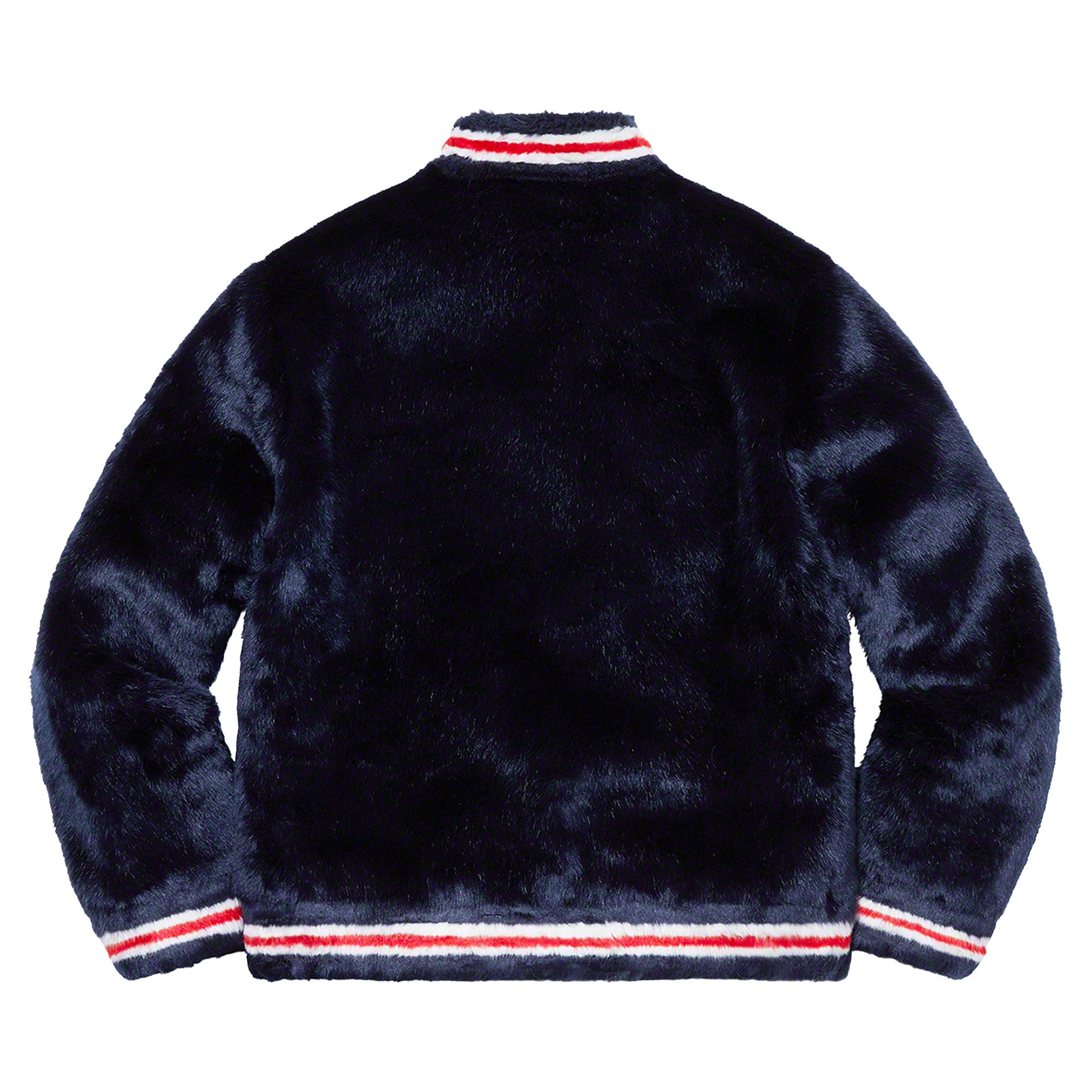 Buy Supreme Faux Fur Varsity Jacket 'Navy' - SS20J59 NAVY