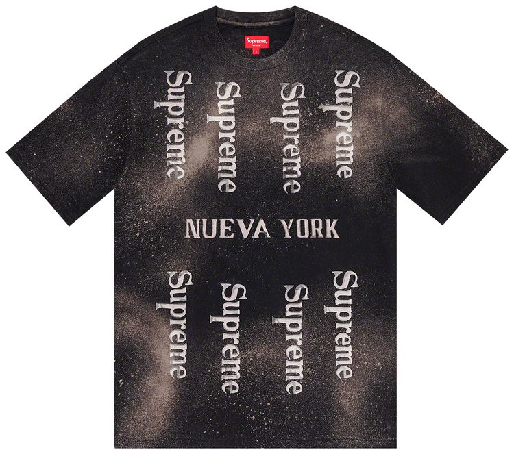 Supreme Nueva York SS Top Black