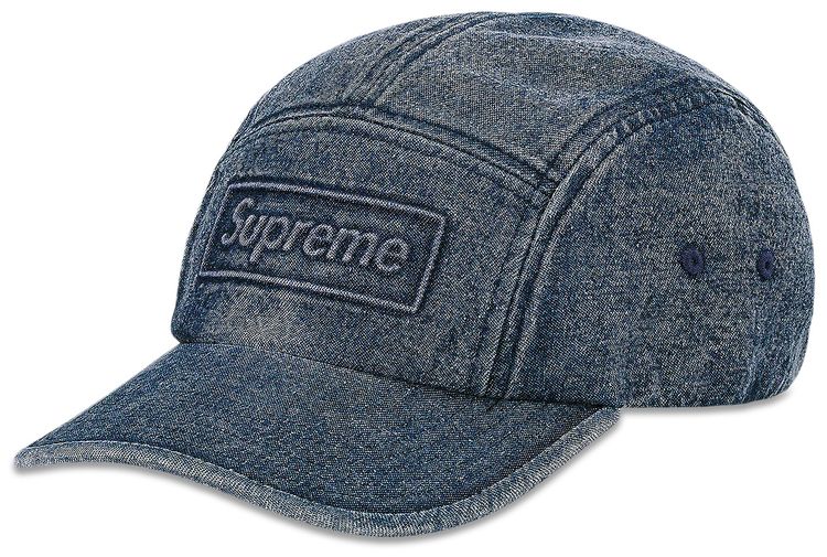 Buy Supreme Embossed Denim Camp Cap 