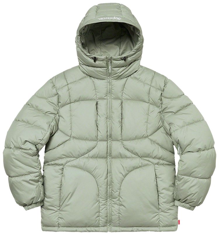 Supreme Warp Hooded Puffy Jacket Sage