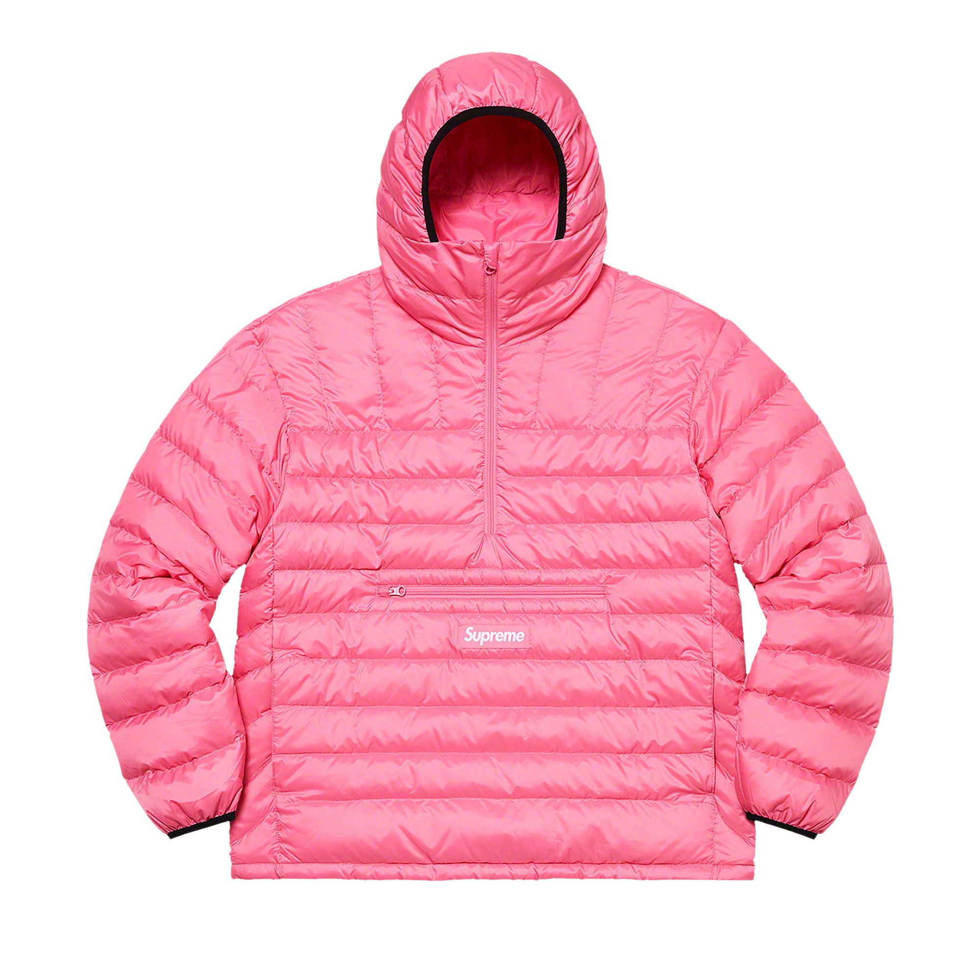 Buy Supreme Micro Down Half Zip Hooded Pullover 'Pink