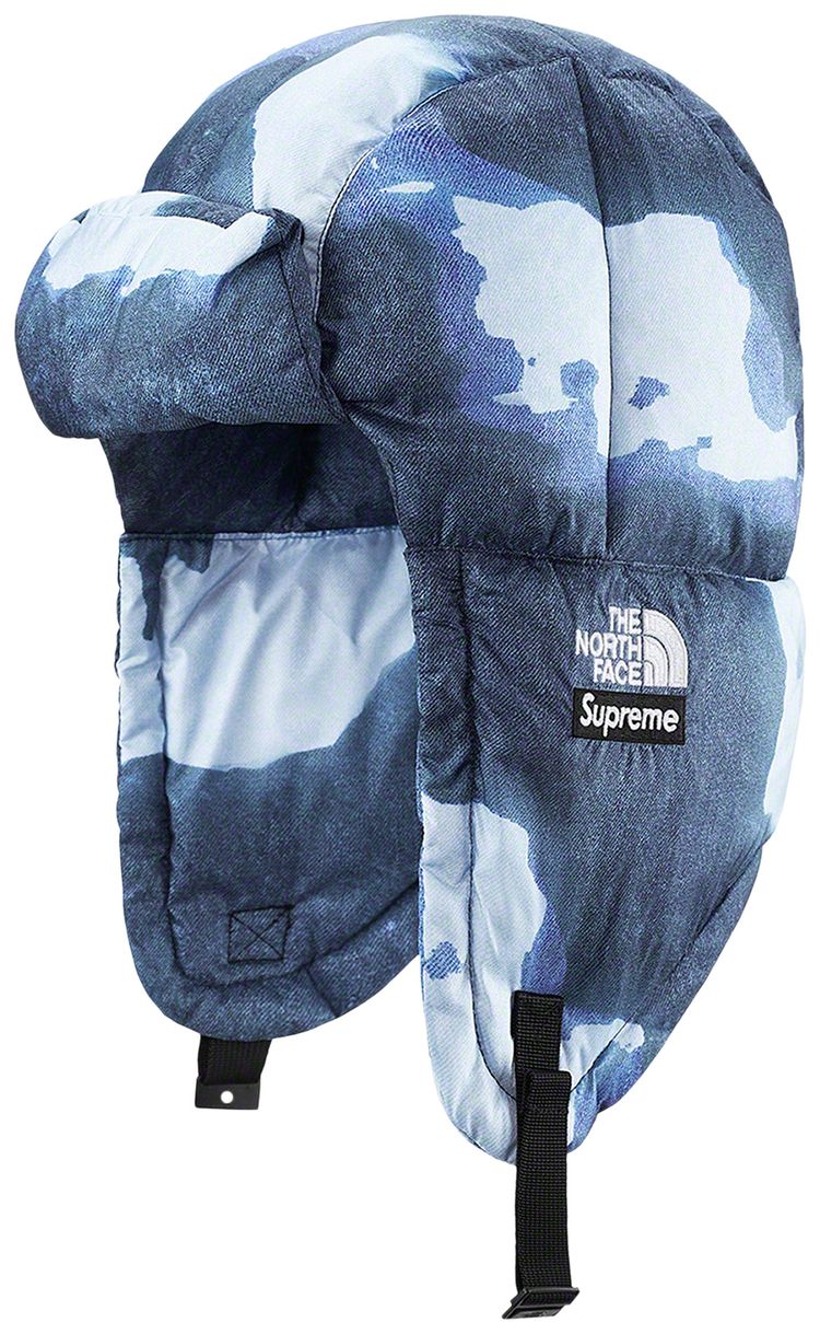 Buy Supreme x The North Face Bleached Denim Print Nuptse Trooper 