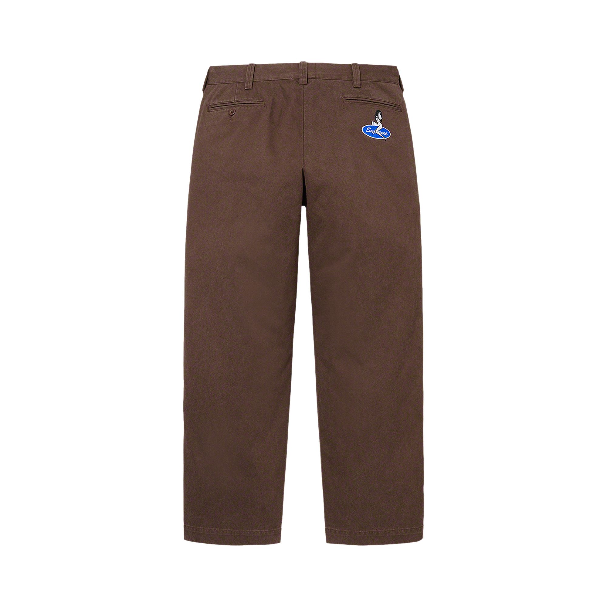 Supreme Chino Pant Brown Men's - FW21 - US